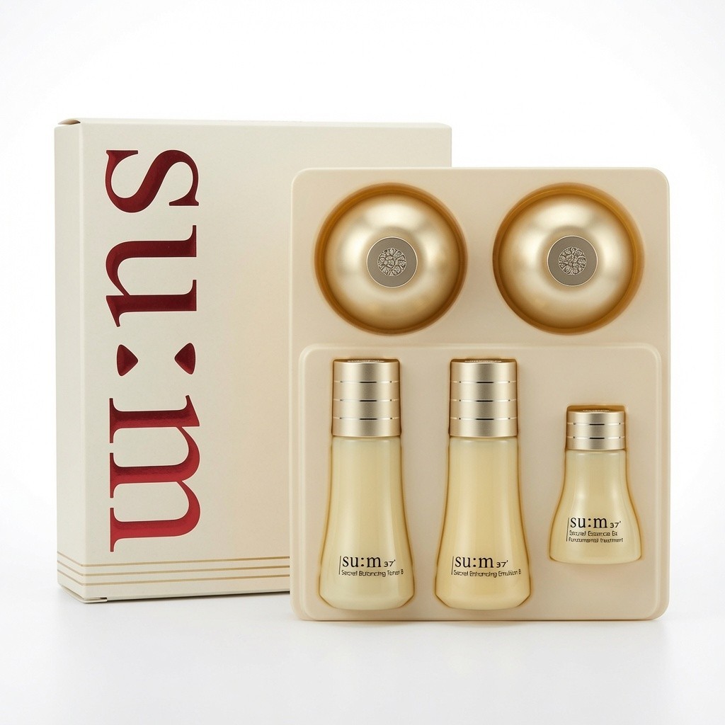 su:m37 Secret EX Special Gift Set 5 Items Anti Wrinkle Moisturizing K-Beauty