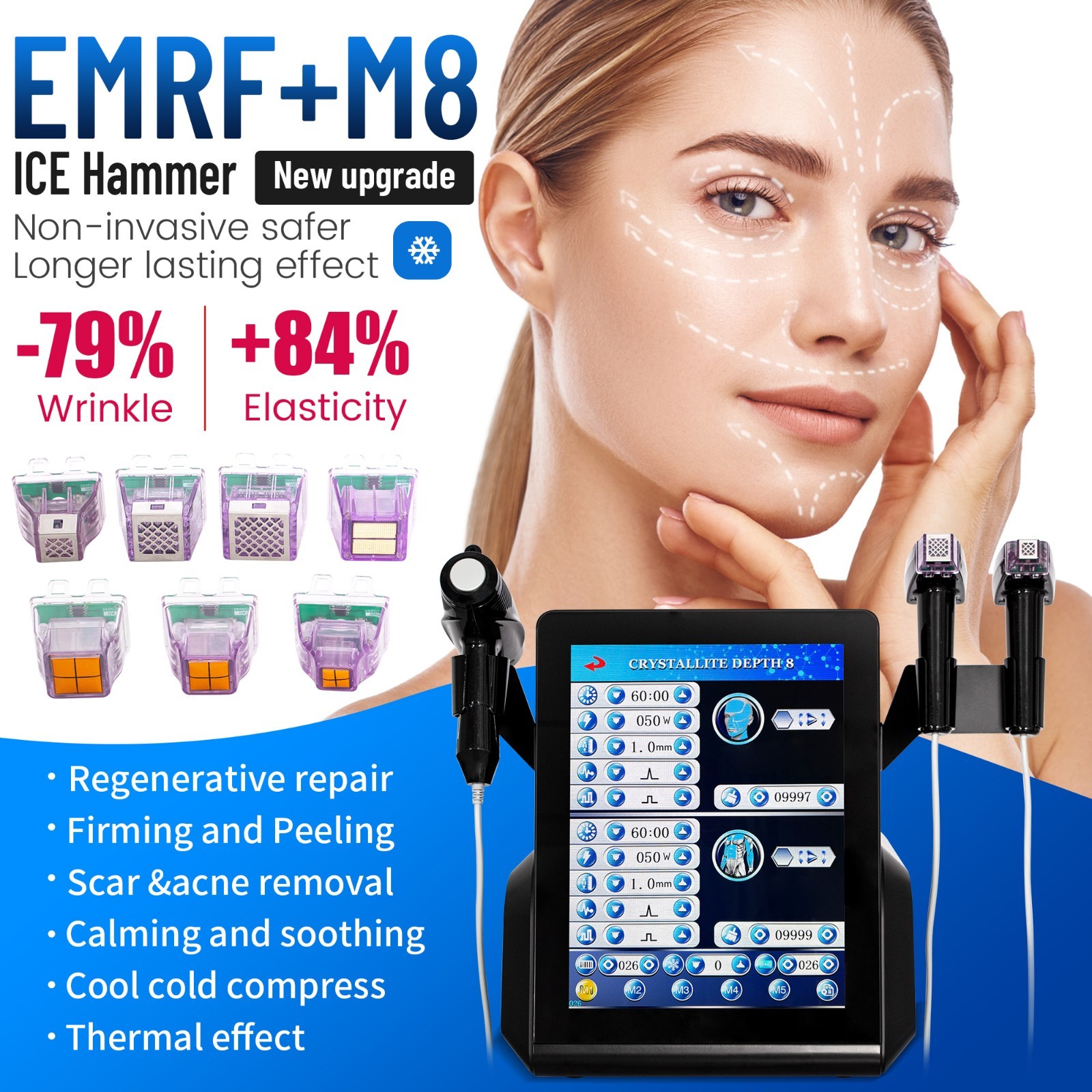 3 IN 1 Fractional Face Lifting Body Tightening Skin Rejuvenation Machine