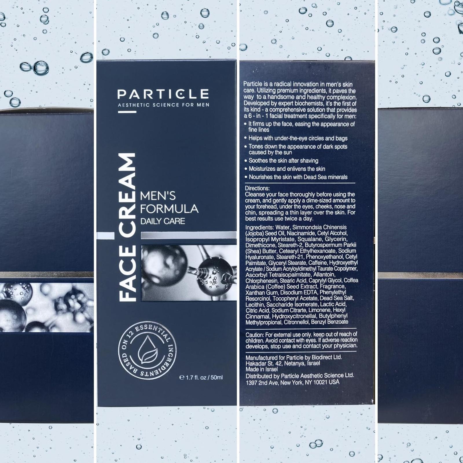 Particle Face Cream For Men 6 In 1 Anti Aging Cream Fights Eye Bags Dark Spots🔥