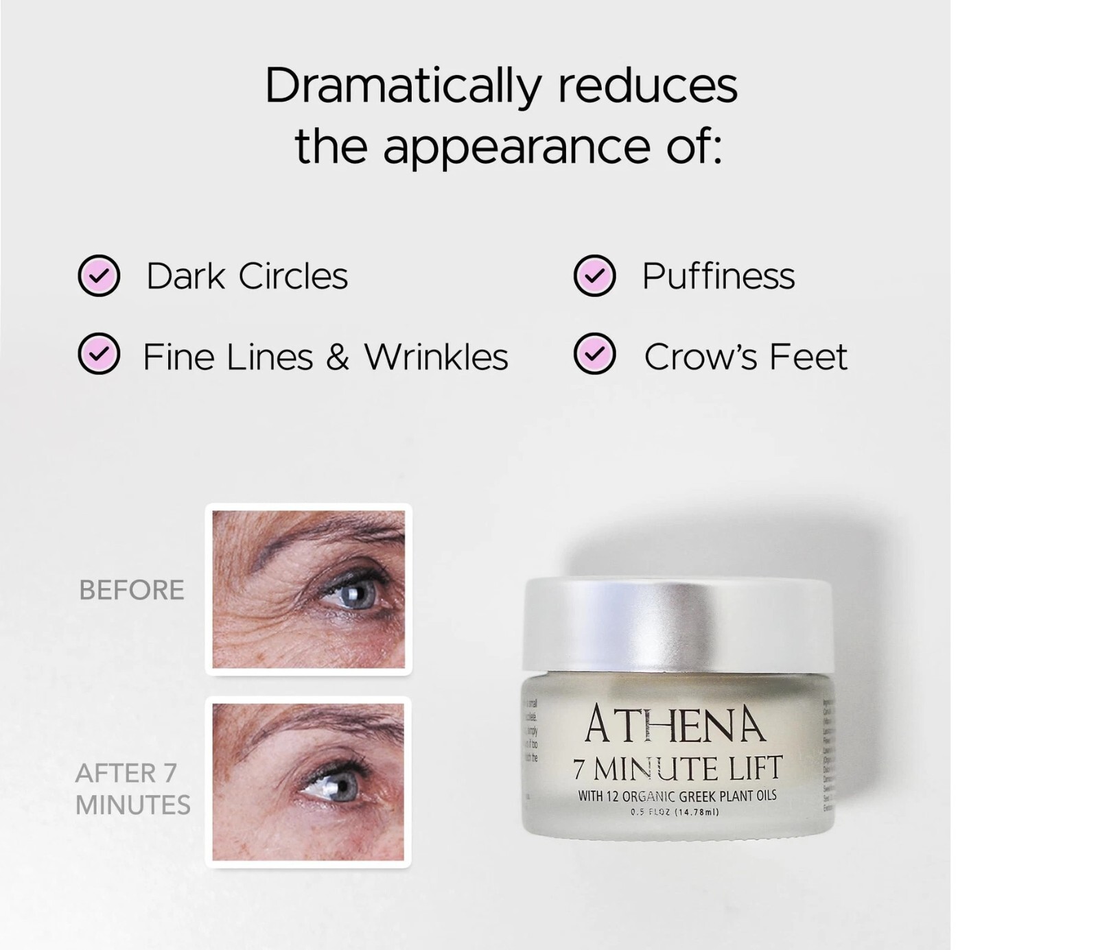 7 MINUTE LIFT – with 12 Organic Greek Botanicals – Results in 7 minutes