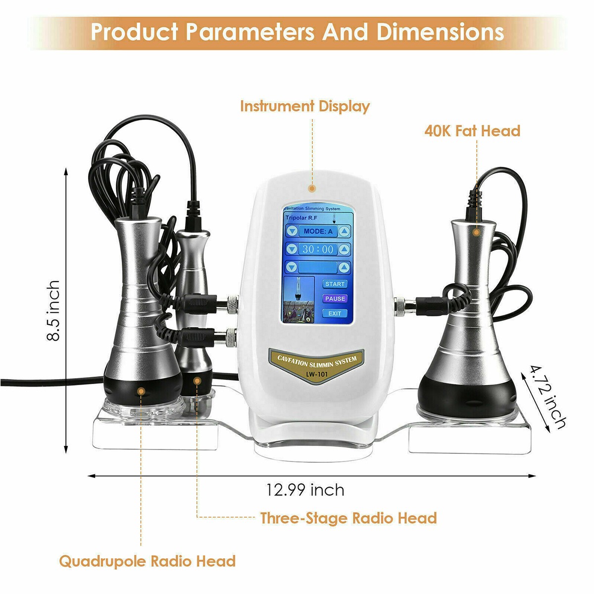 3 In 1 Body Shaping Anti-aging Wrinkle Removal Body Beauty Machine