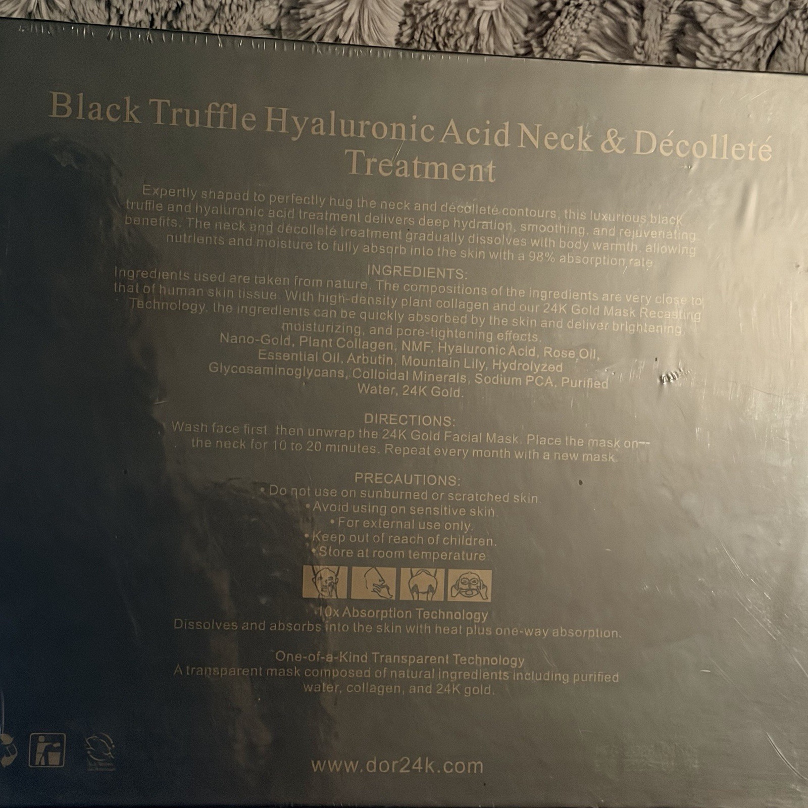 D’OR24K Prestige 12 in 1 Black Truffle Hyaluronic Acid Neck & Décolleté Treatmen