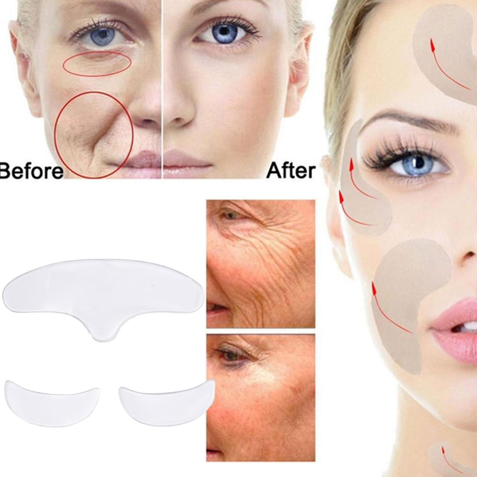 Silicone Forehead Wrinkle Patches Reusable Face Line Smoothing Skin Care Mask