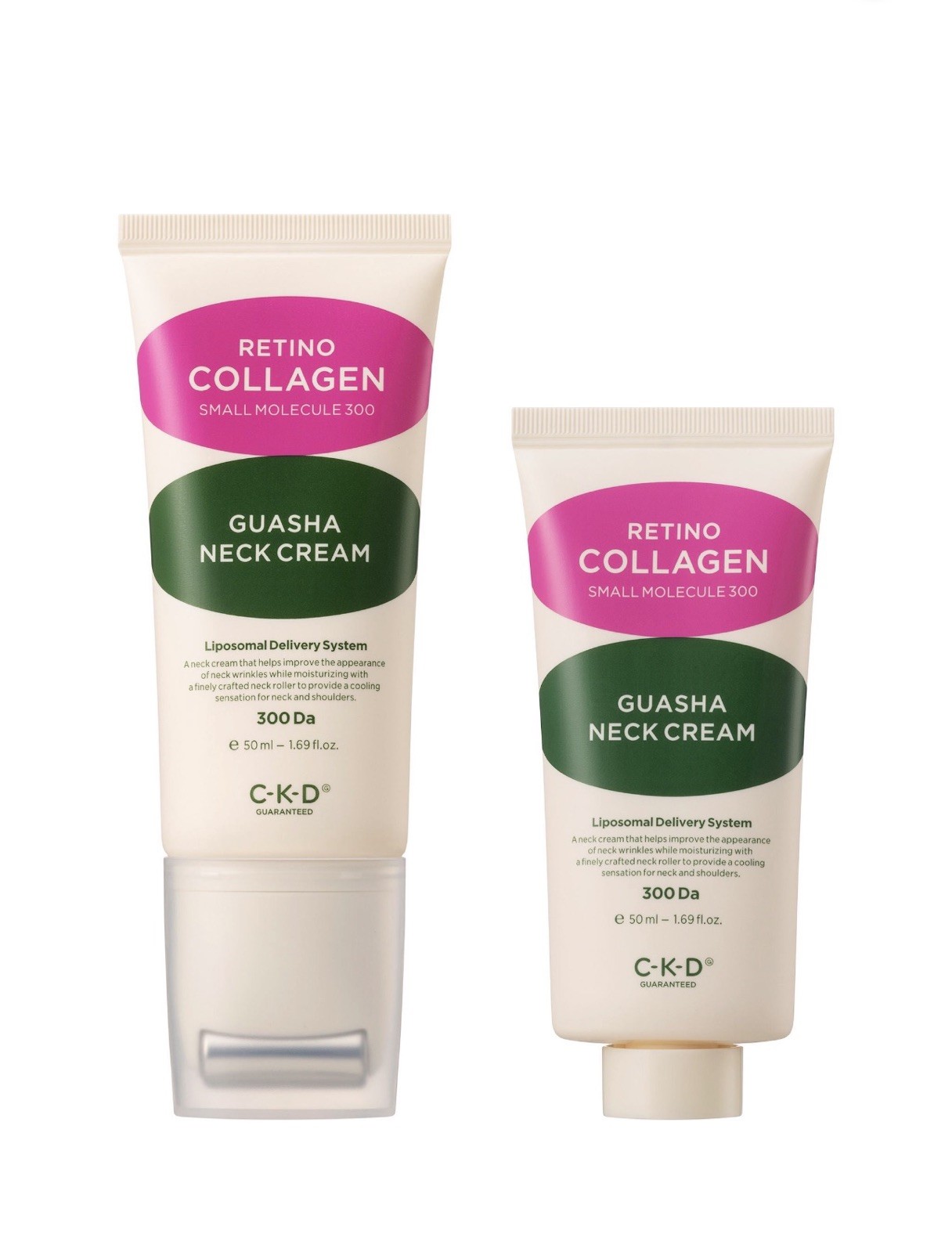 Brand New CKD Retino Collagen Guasha Neck Cream Value Set 1.69oz Roller + 1.69oz