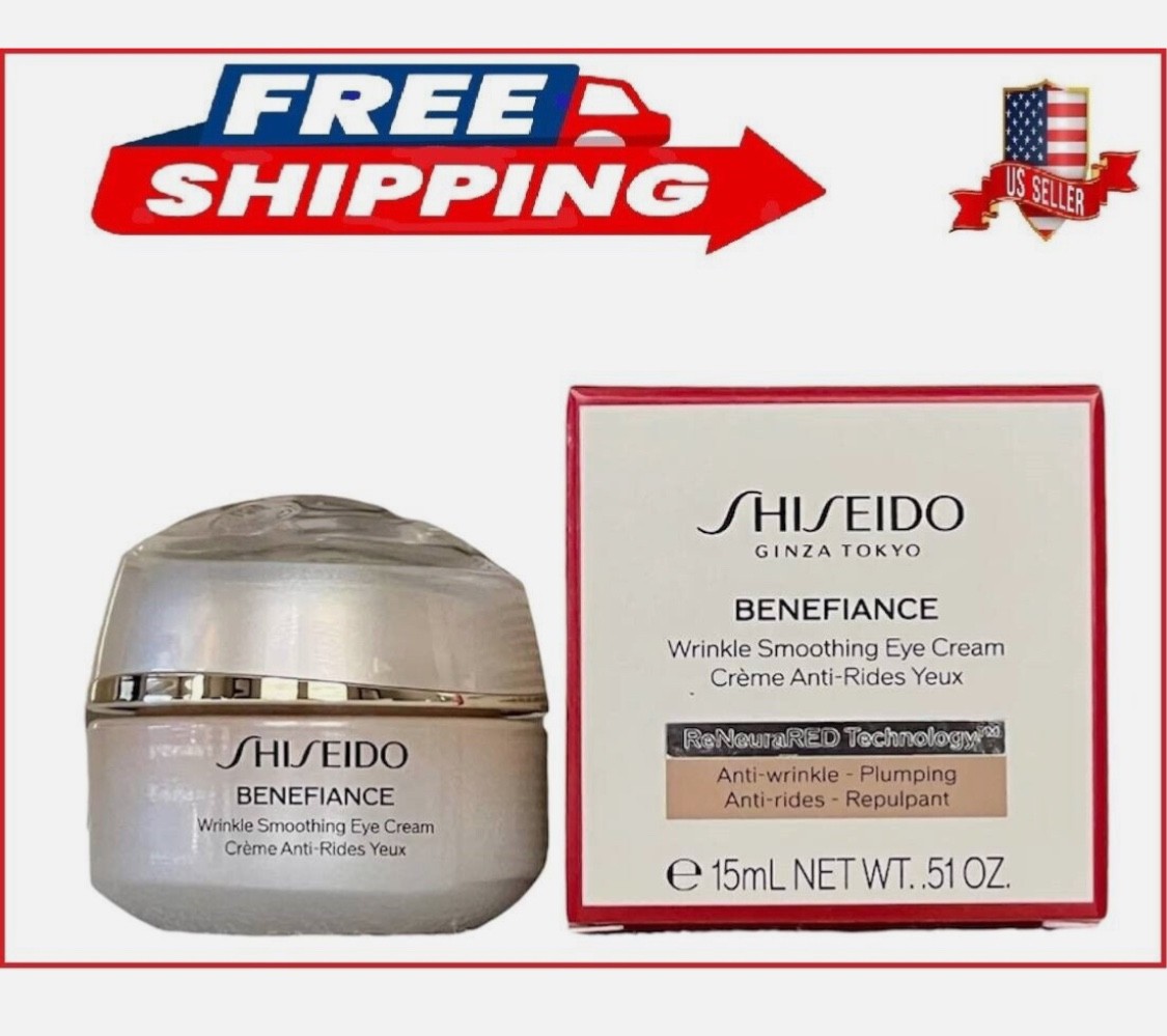 SHISEIDO BENEFIANCE Wrinkle Smoothing EYE Cream 0.5oz/15 ml Lift Ultimune