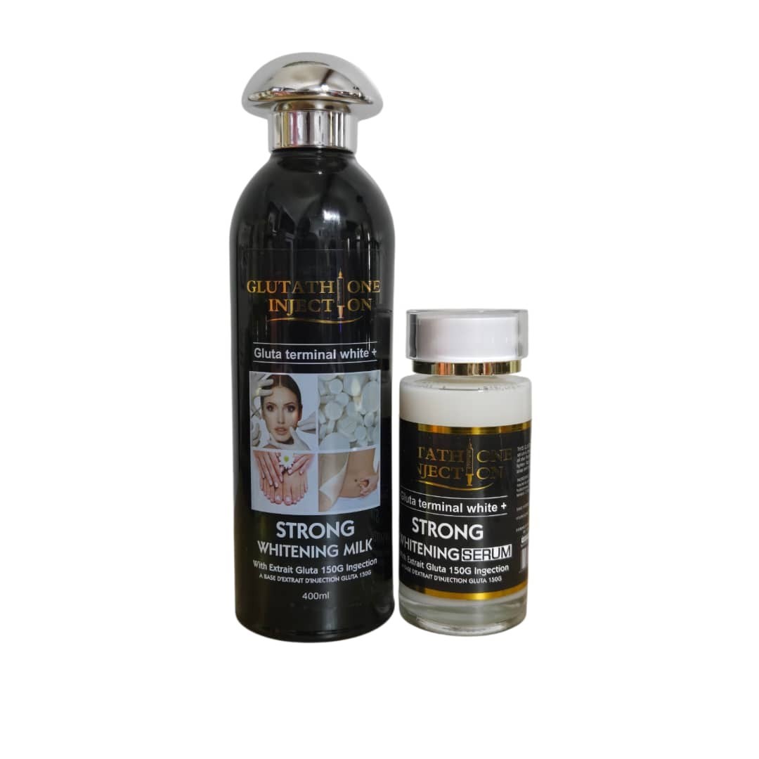 Gluta Terminal Strong Lotion 400ml And Snow White Gluta Terminal Serum 120ml