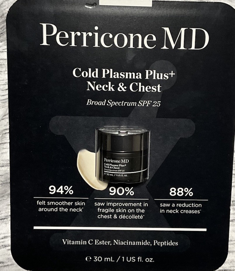 Perricone MD Cold Plasma Plus+ Neck & Chest Broad Spectrum Moisturizer SPF 25