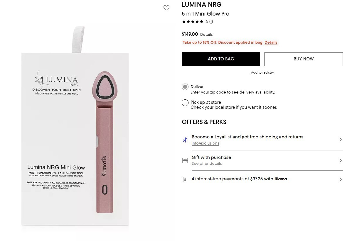 Lumina NRG (NEW in box) beauty tool
