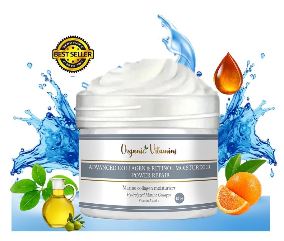 2 jar 8 oz COLLAGEN organic v CREAM, no SNAIL GEL Cream COLAGEN Retinol Cream