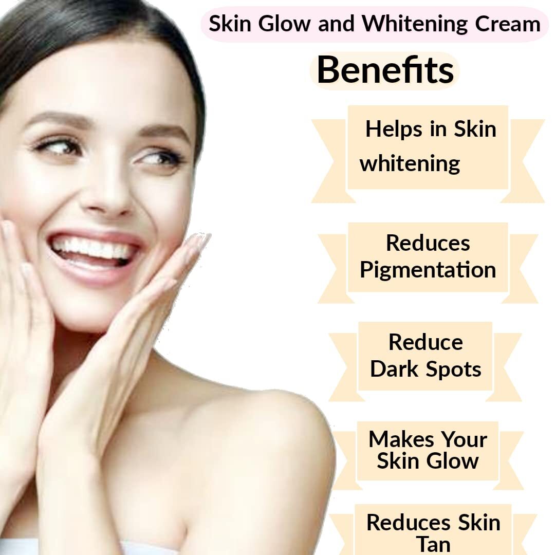 PACK OF 2 Saroj organics Skin glow and Whitening Cream, 50 gm Long Expiry
