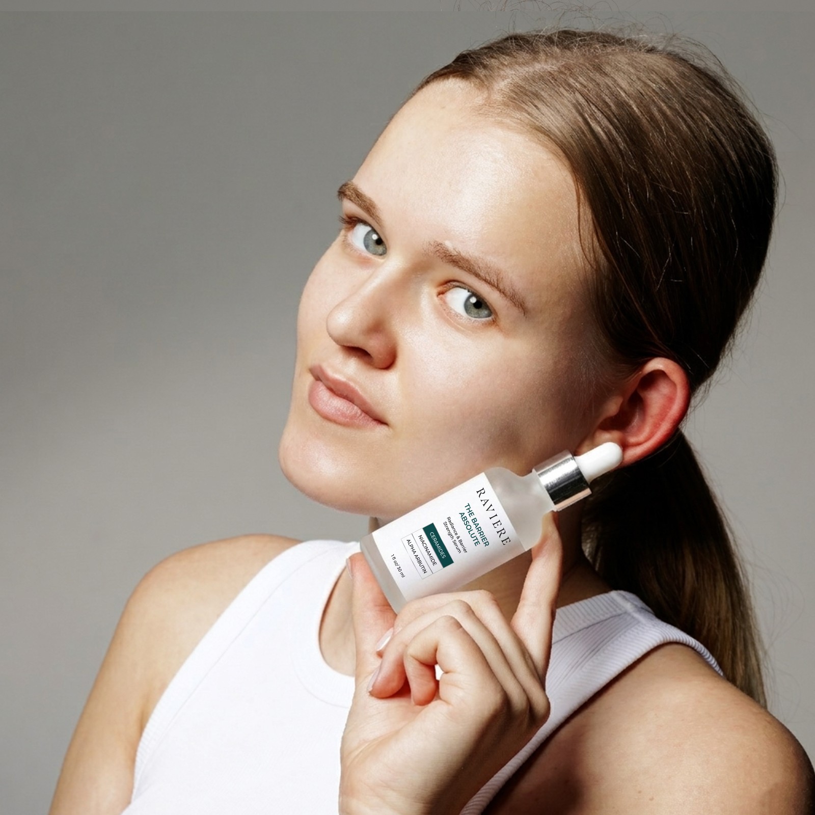 Raviere Face Serum Niacinamide, Alpha Arbutin, Ceramides for Glow & Hydration