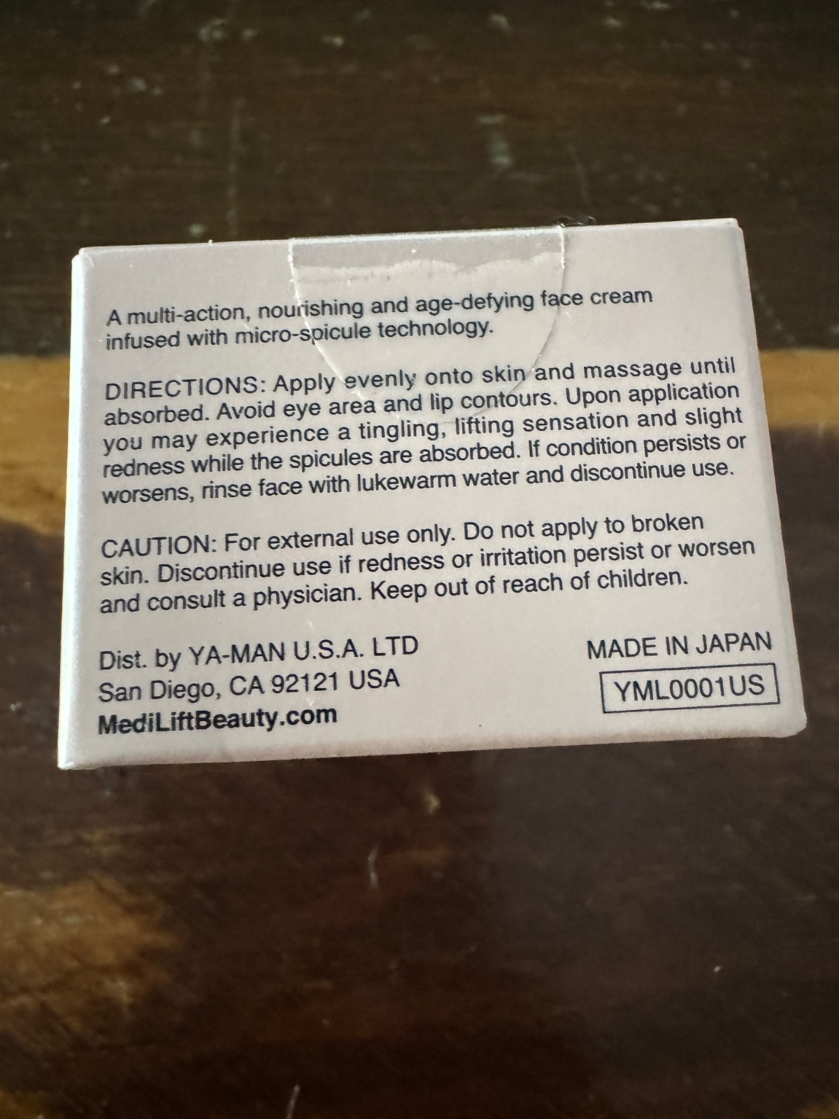 Ya Man – Medi Lift Needle Lift Cream Skin Perfecting Cream – 0.31 Oz – NIB