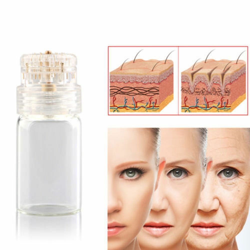 New 1Pcs 20 Pins 0.25~1.5mm Derma Roller With bottle Anti-Wrinkle Ant-Aging Tool