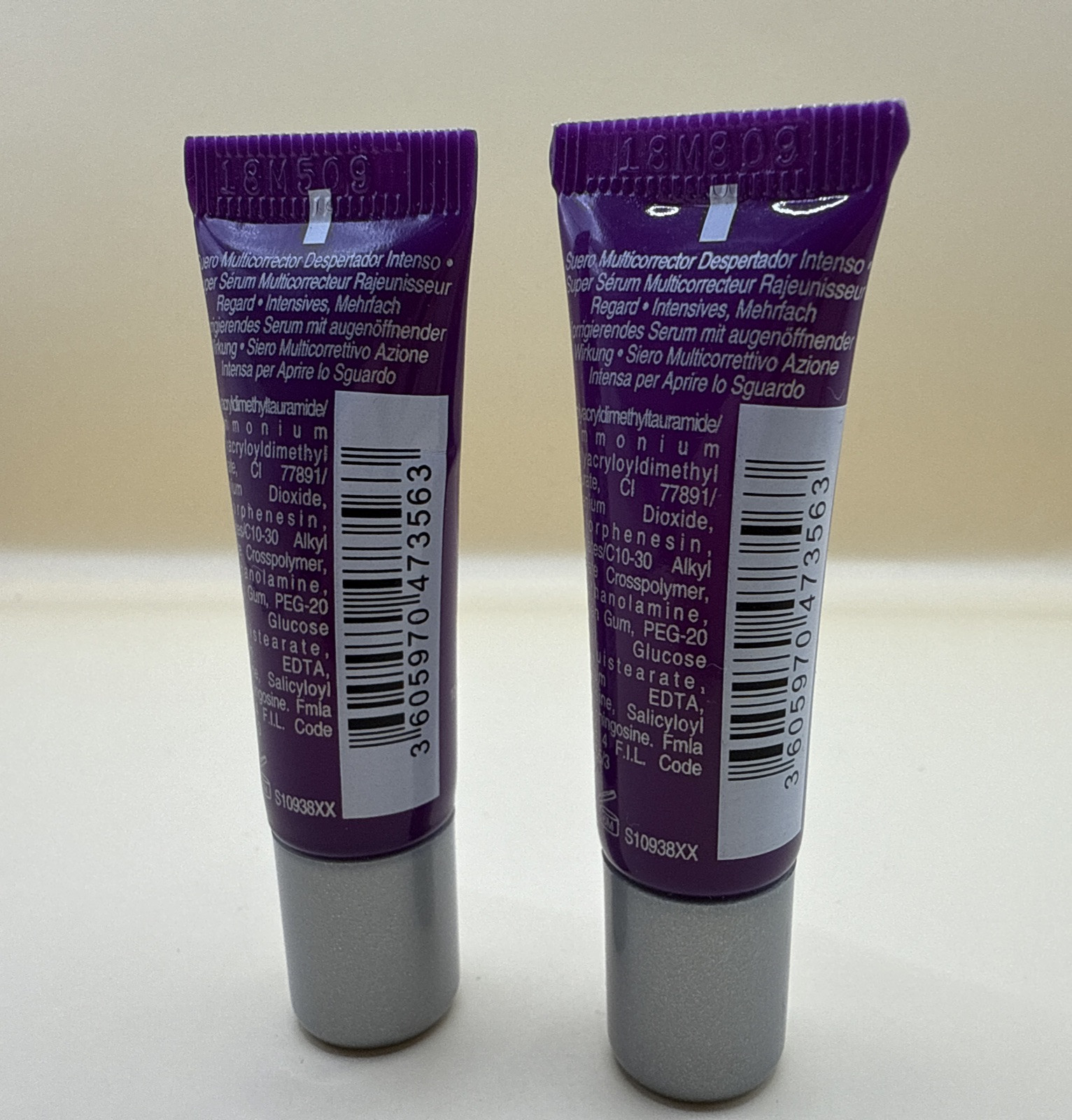 2 X Kiehl’s Super Multi-Corrective Eye Opening Serum Travel Mini Size 3ml Ea New