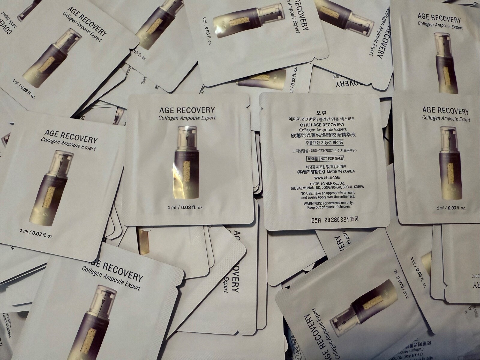 O HUI Age Recovery Collagen Ampoule Expert 1ml (10~100 pcs) OHUI K-Beauty