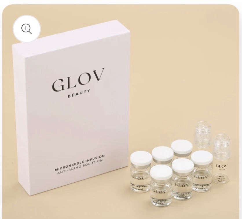 NIB Pcs GLOV Beauty Microneedle Infusion Anti-Aging Solution 8 Bottles