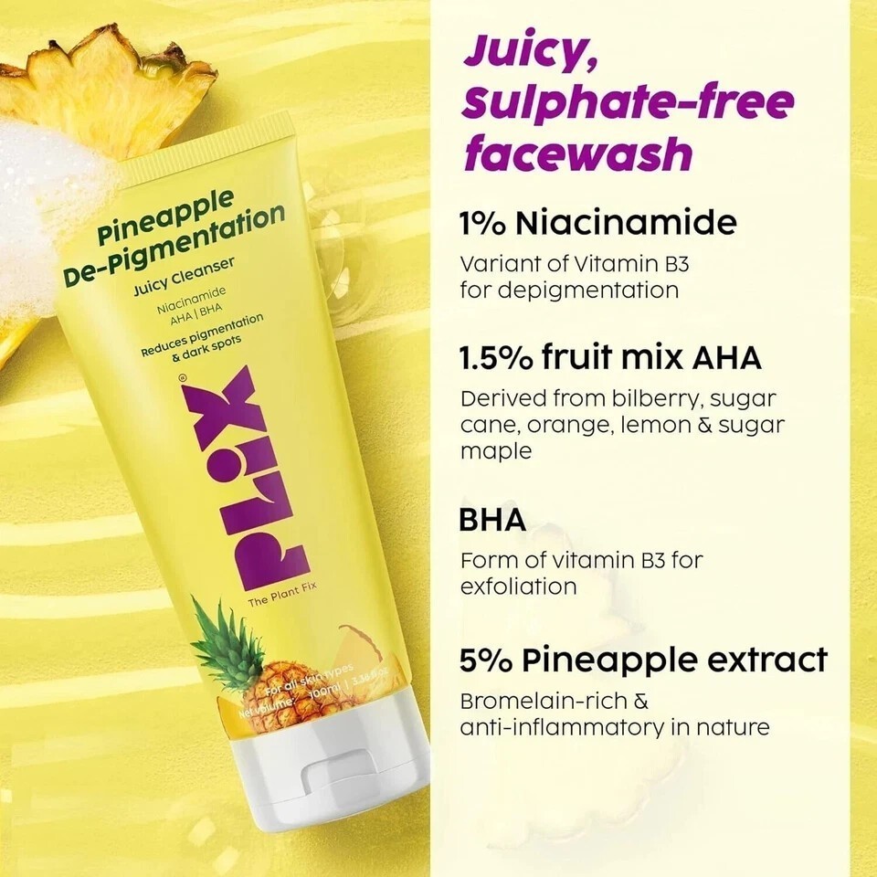 PLIX – THE PLANT FIX Pineapple Depigmentation Regime Kit for Bright & Even Skin