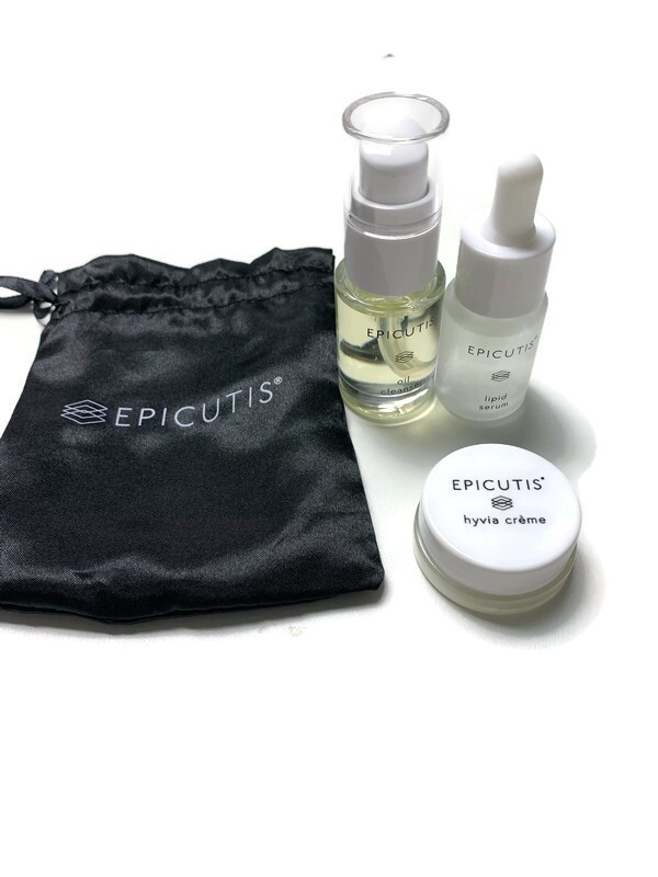 Epicutis 3 Piece Travel Set Post Procedure Oil Cleanser Lipid Serum Hyvia Cream
