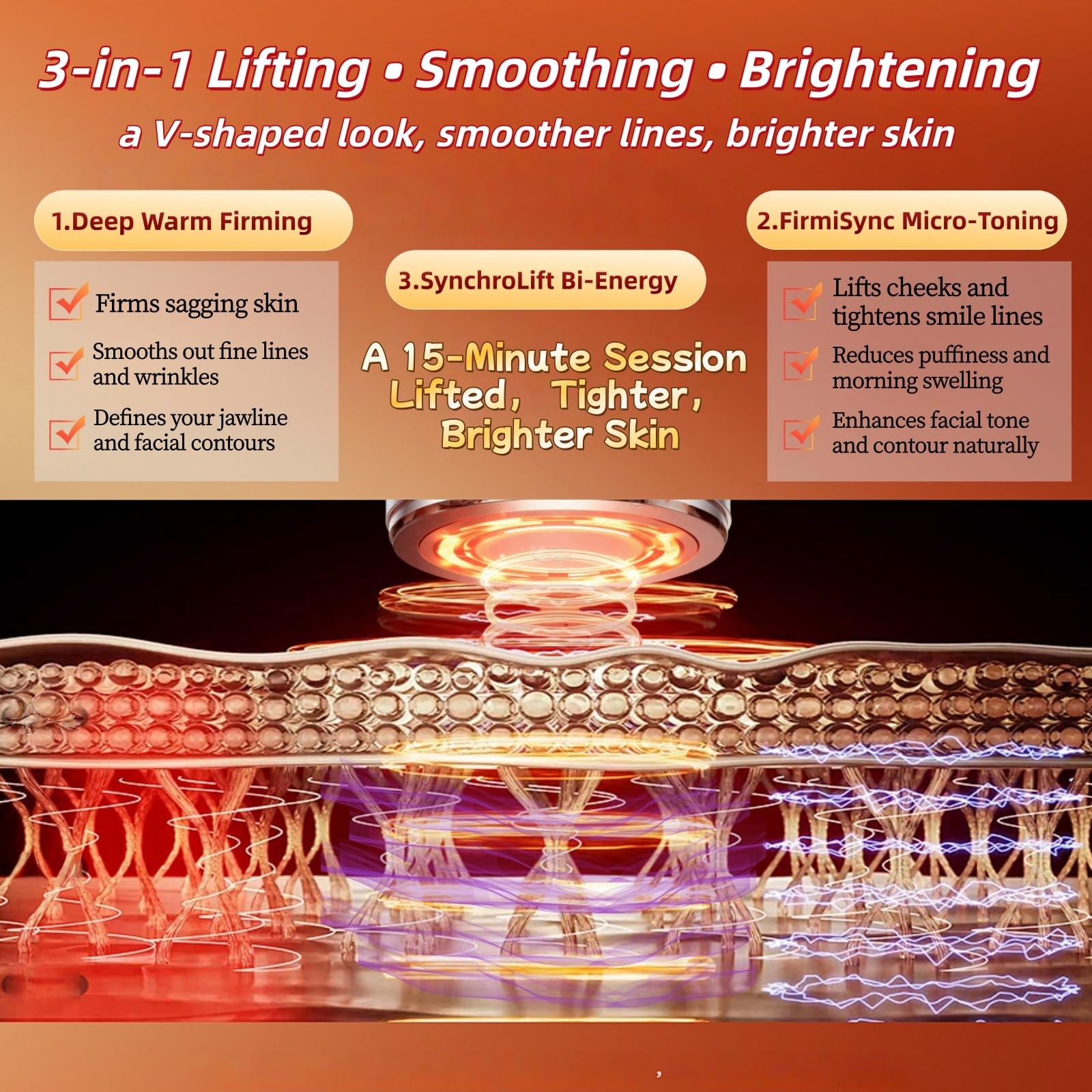 Home Facial Tightening Device 5 in 1 Skin Care System