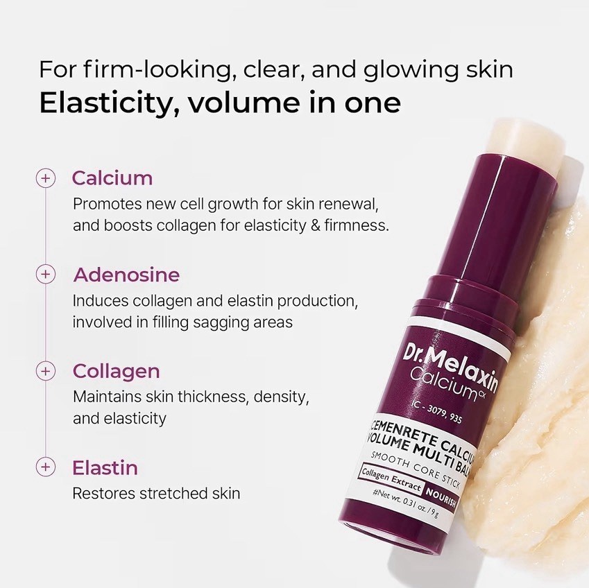 Dr. Melaxin Cemenrete Calcium Volume Multi Balm Wrinkle Core Stick 9g NEW