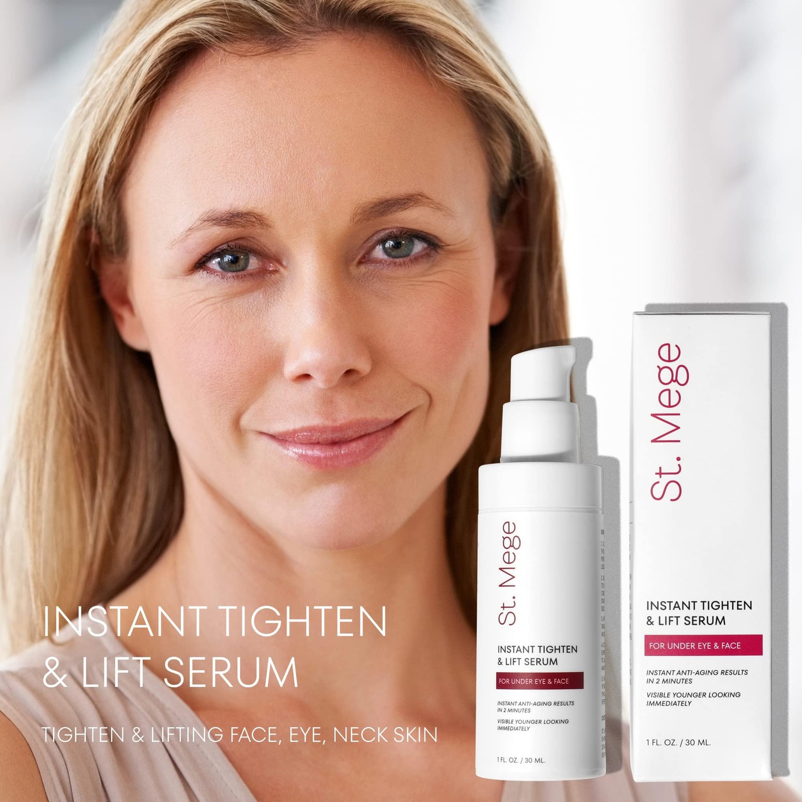 Instant Eye & Face Lift Cream: Rapid Under Eye Bags Wrinkle Smile Lines Foreh…