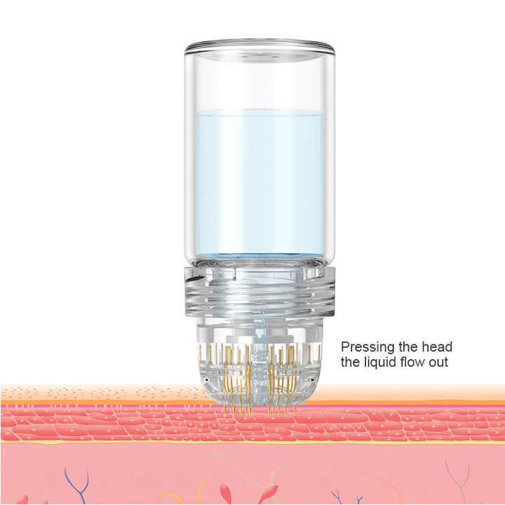 USA 20 Pins Golden Plated Tips With 5 ml Glass Bottle (0.25/0.5/0.6/1.0/1.5 mm)