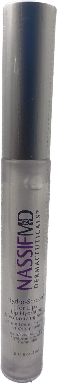 NassifMD Hydro-Screen for Lips Hydrating and Volumizing Serum 0.14oz New Sealed