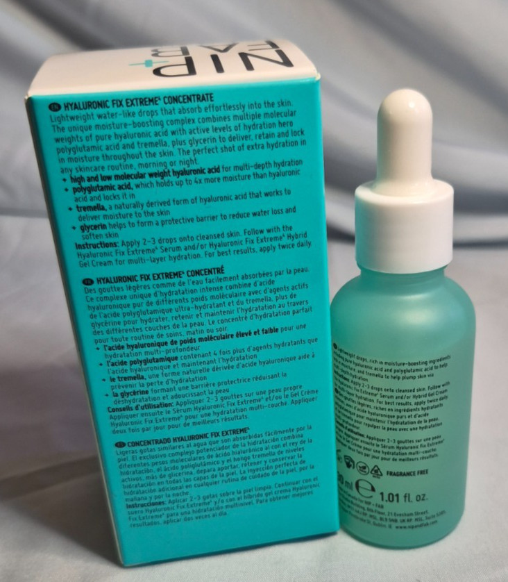 NIP + FAB HYDRATE HYALURONIC FIX EXTREME CONCENTRATE FULL SIZE (1.01 fl oz/30ml)
