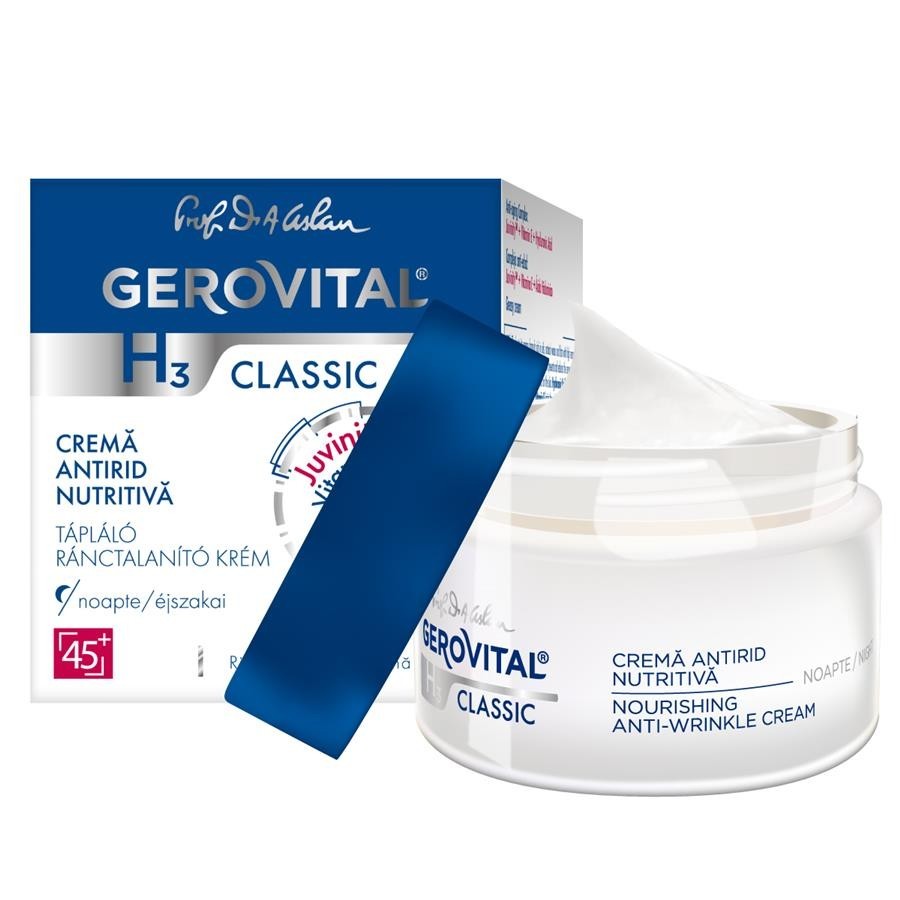 Gerovital , H3 Classic anti-wrinkle nourishing night cream, 50 ml