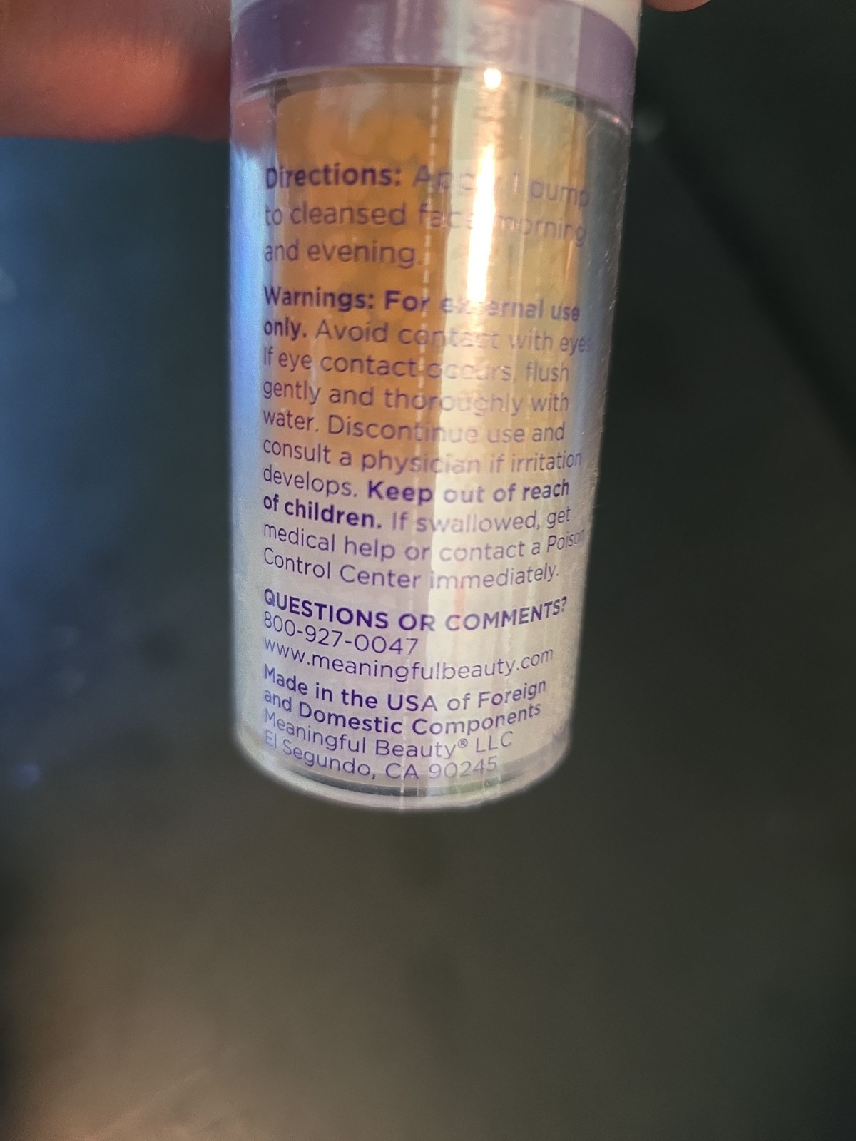 New Sealed Meaningful Beauty Cindy Crawford Youth Activating Melon Serum 0.5 FL