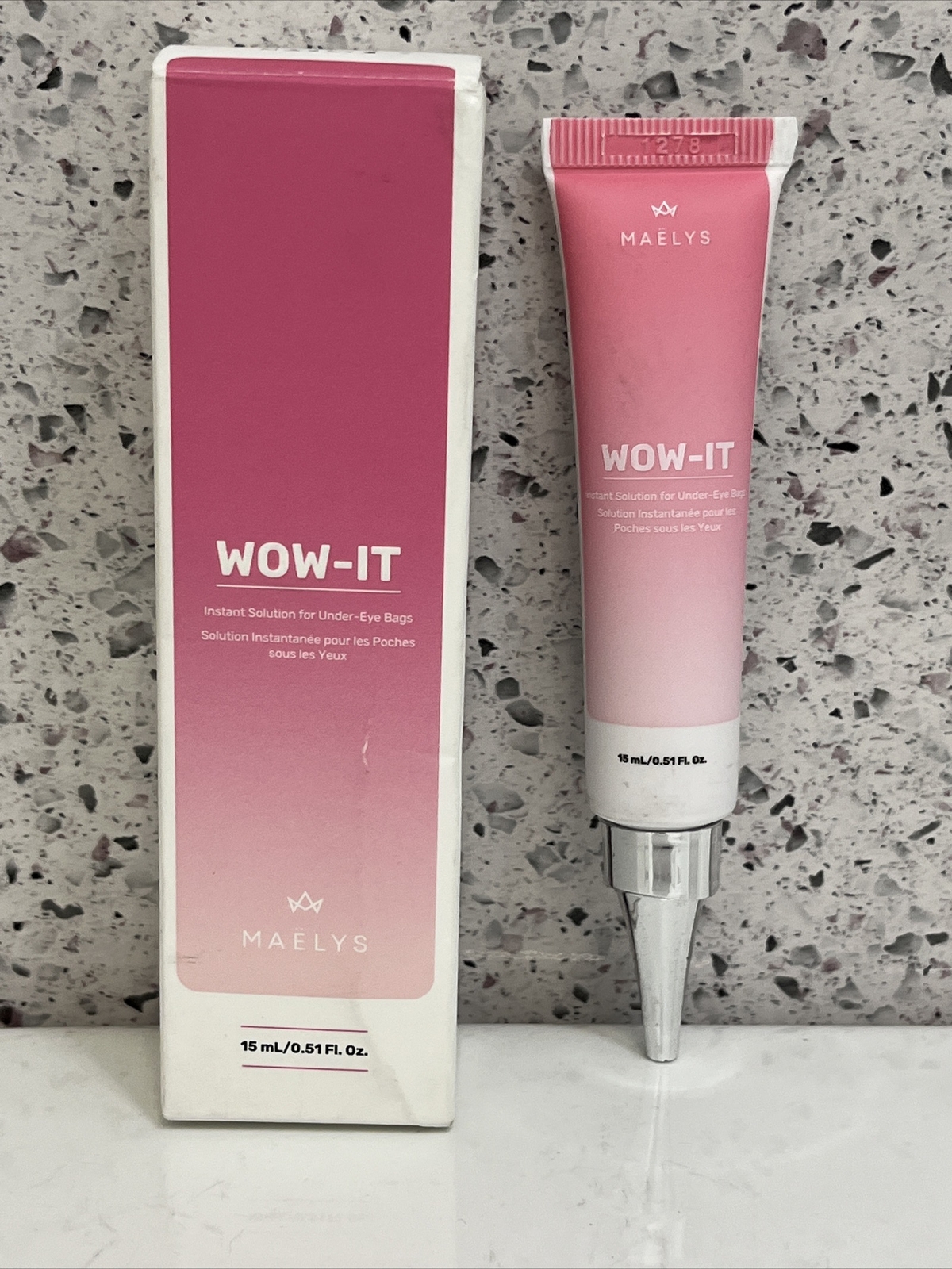 Maelys WOW-IT Instant Under-Eye Cream 0.51oz NEW Free Shipping !!