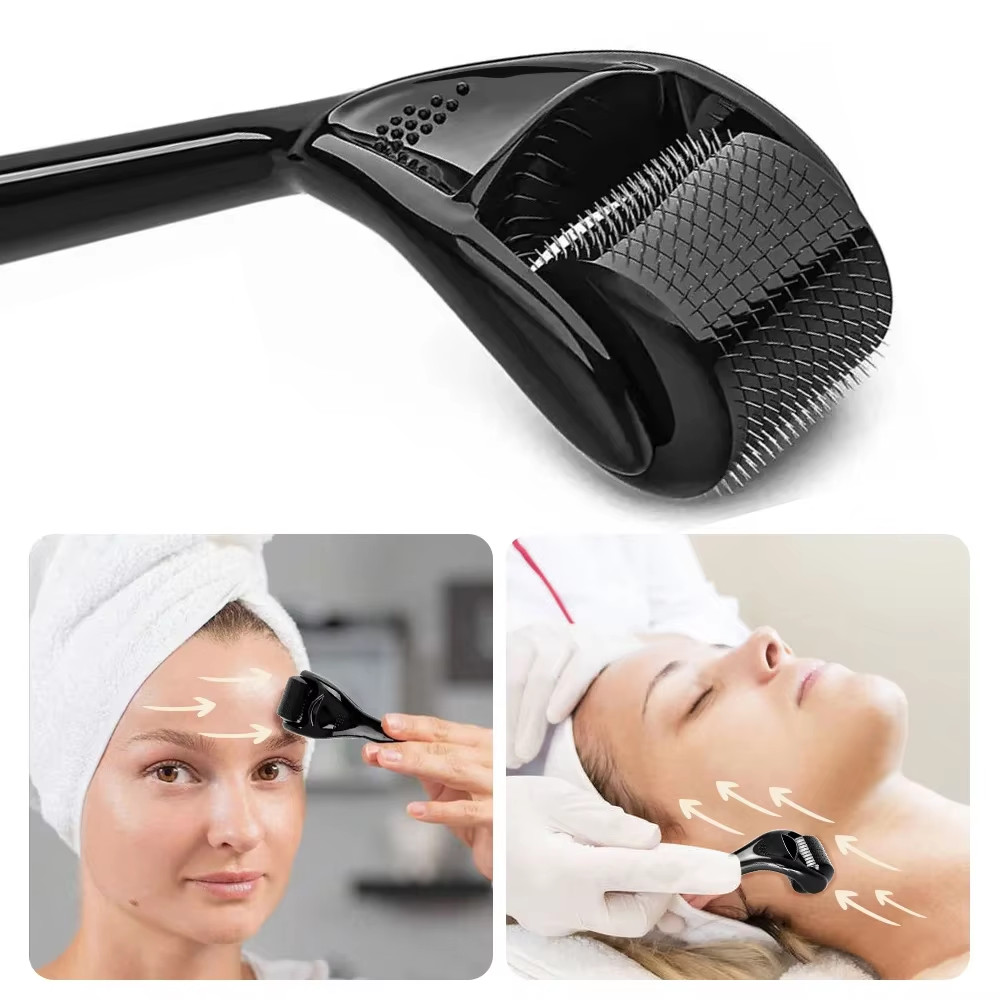 Professional Derma Roller 540 Titanium Needles Facial Skin Beard Hair Growth Ro