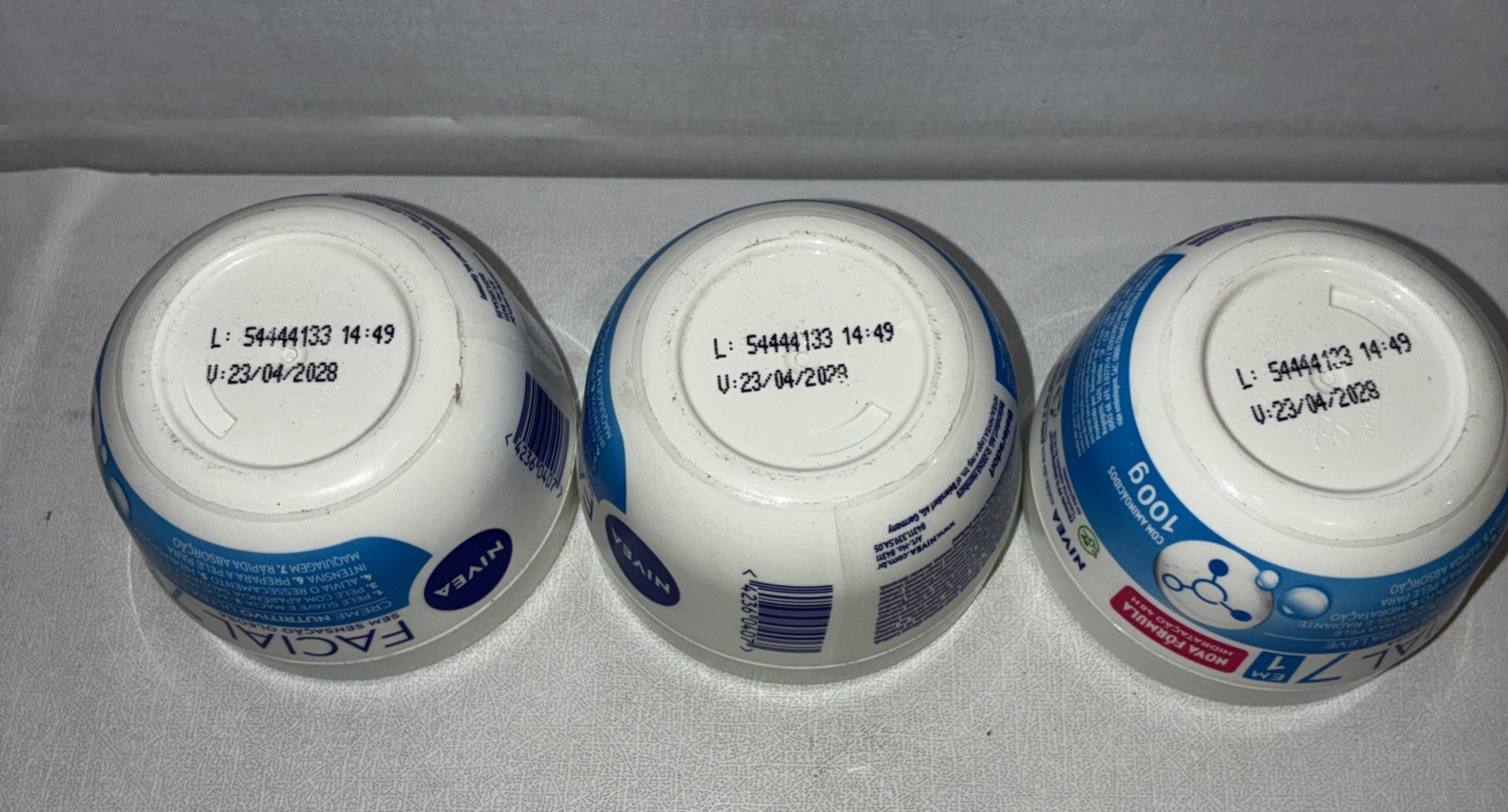 Lot Of 3-Nivea Facial cream7 in 1 nourishing care 100g Each/ New, Exp 04/2028