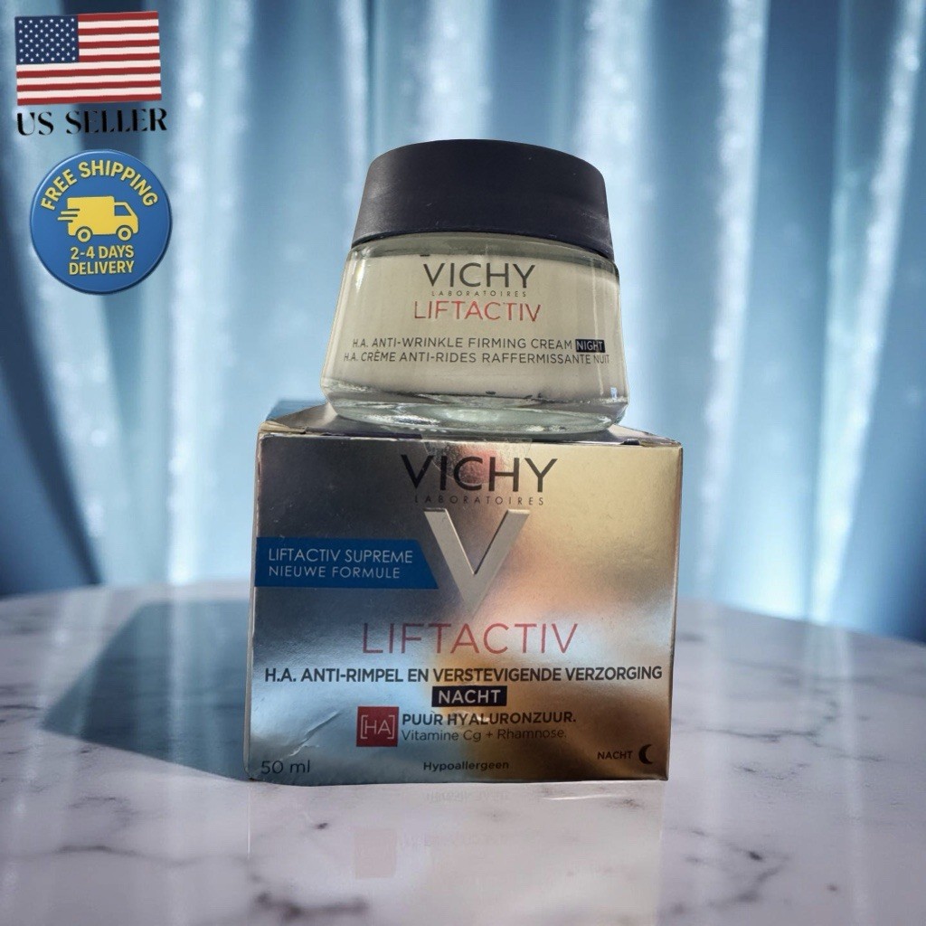 Liftactiv H.A. Anti-Wrinkle Firming oz Night, 50ml 1.69FL Cream, Vichy