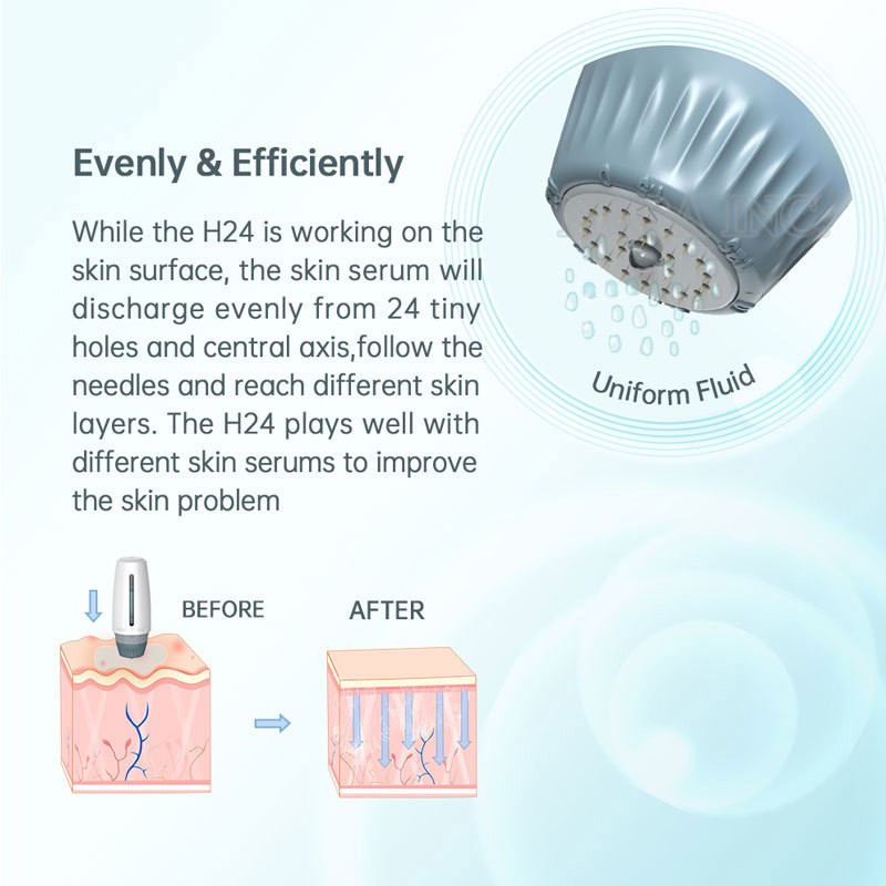 Derma Stamp Adjustable 24 Titanium Derma Stamp Anti-Aging Acne Facial Recovery