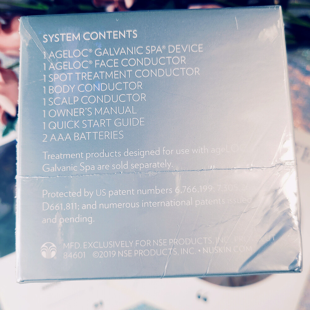 NUSKIN ageLOC Galvanic Spa +1 facial gels +1 cosmetic bag