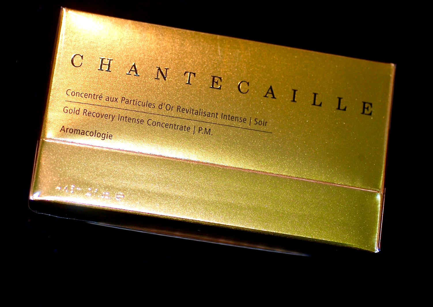 NEW CHANTECAILLE GOLD RECOVERY INTENSE CONCENTRATE P.M.SERUM 4×0.2oz Switzerland