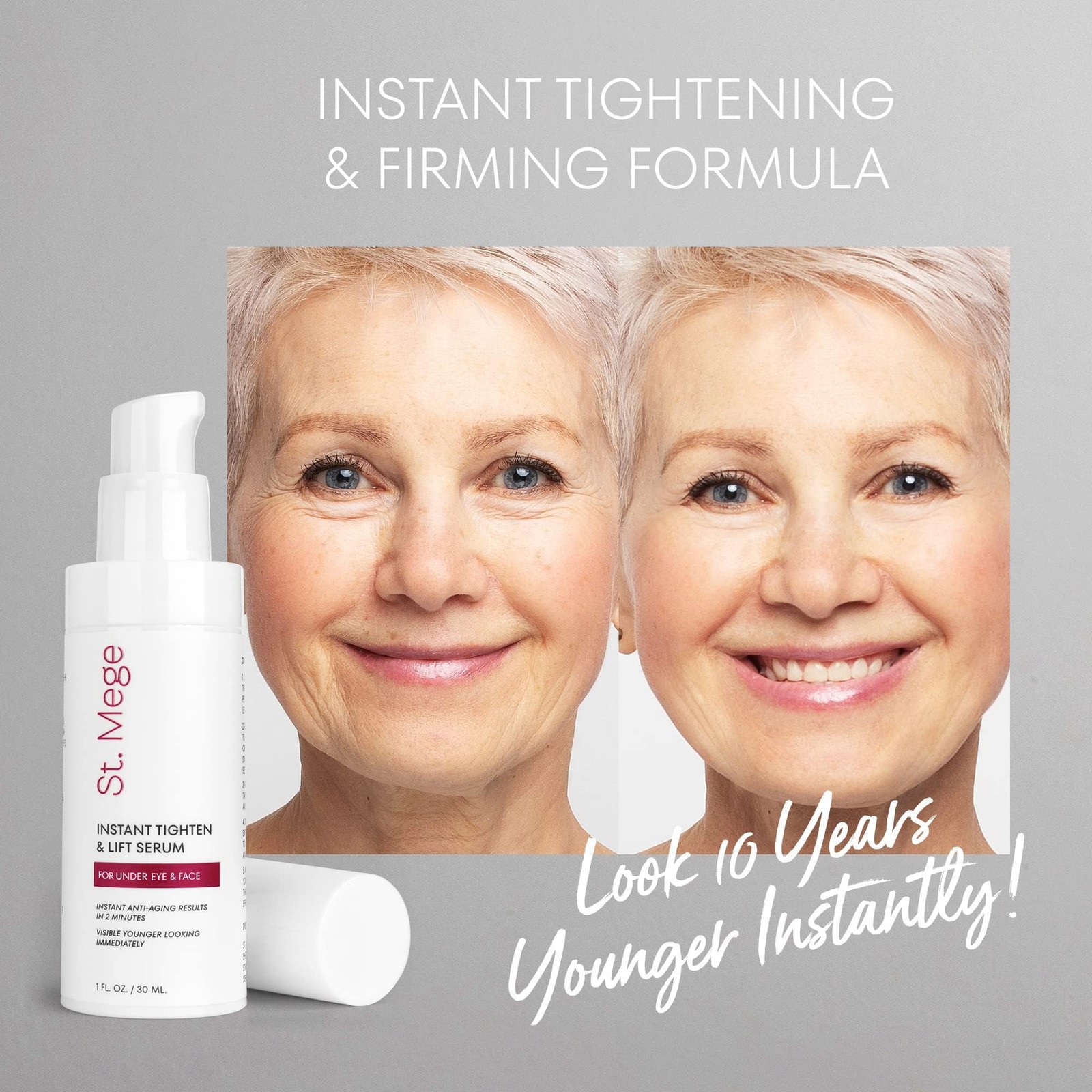 Instant Eye & Face Lift Cream: Rapid Under Eye Bags Wrinkle Smile Lines Foreh…