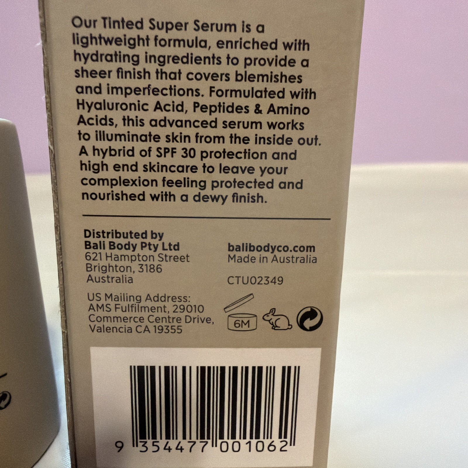 Bali Body Tinted Super Serum SPF30 EXP 5/26| Natural Shade Daily Skincare