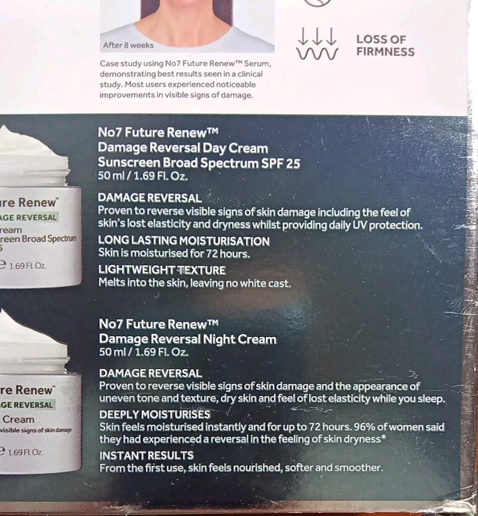 No7 No 7 FUTURE SKIN DAMAGE REVERSAL SYSTEM KIT 3-IN-1 NIGHT & DAY CREAM + SERUM