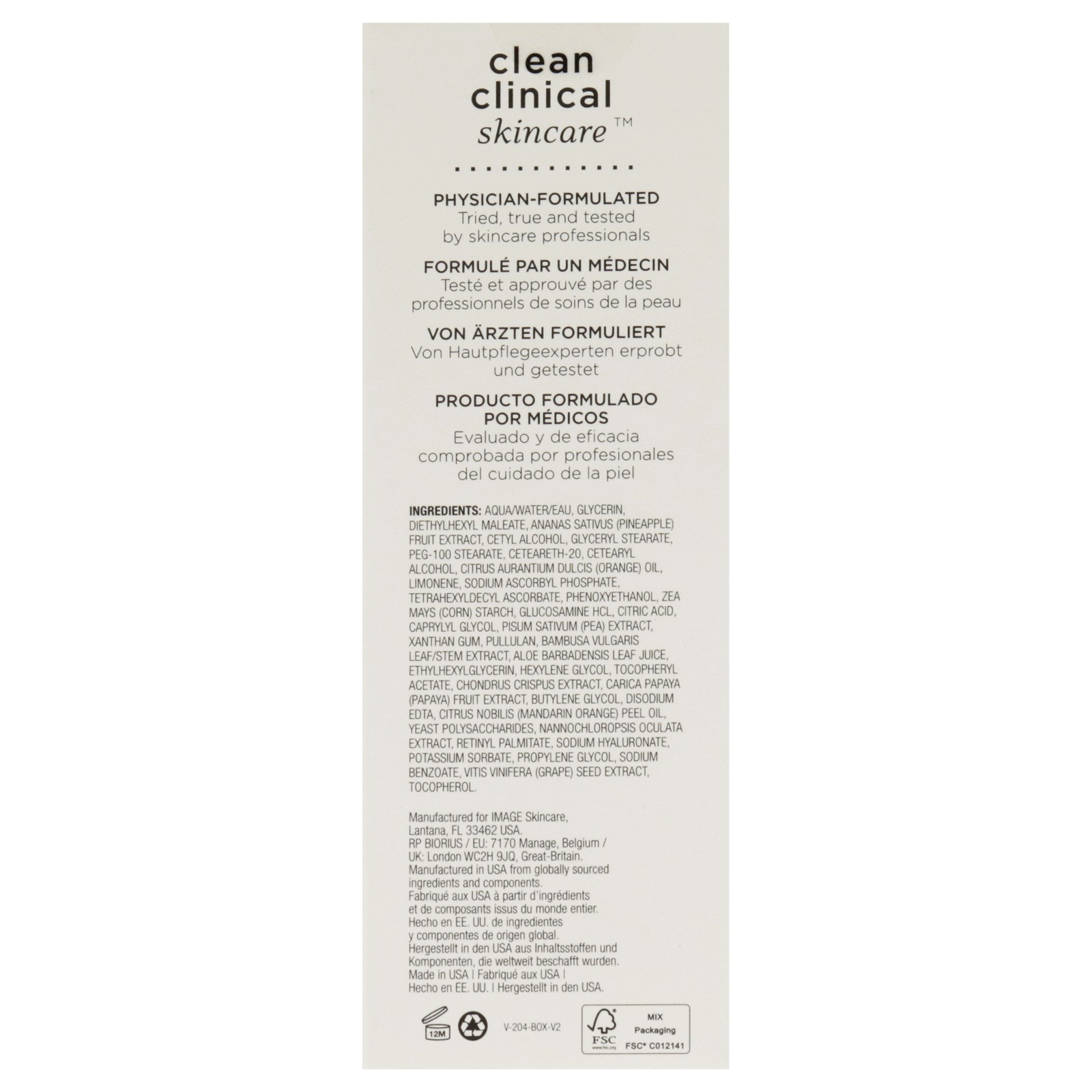 Vital C Hydrating Enzyme Masque by Image for Unisex – 2 oz Mask