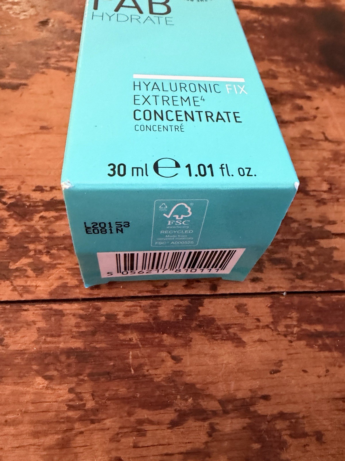 NEW IN BOX Nip + Fab Hydrate Hyaluronic Fix Extreme Concentrate – 1.01 oz/30 ml