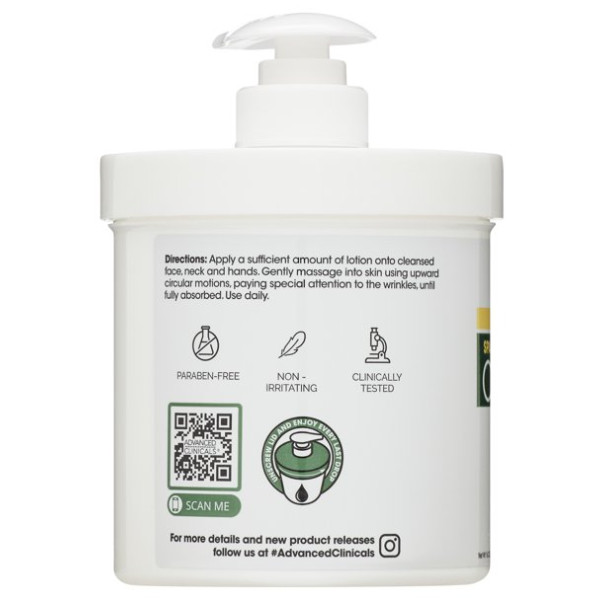 Advanced Clinicals Spa Size Collagen Skin Rescue Lotion 16 Oz (454g) – NEW