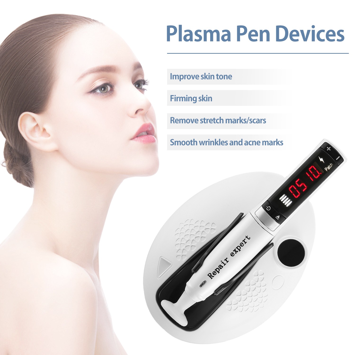 Portable Plasma Pen Korea Machine Cold Ozone Acne Treatment Skin Care Lifting