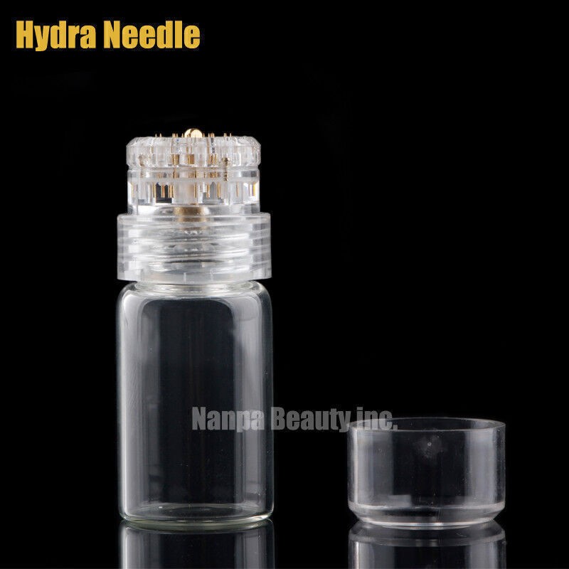 Hydra 20 Pins Derma Stamp With bottle Skin Therapy Auto Serum Infusion System