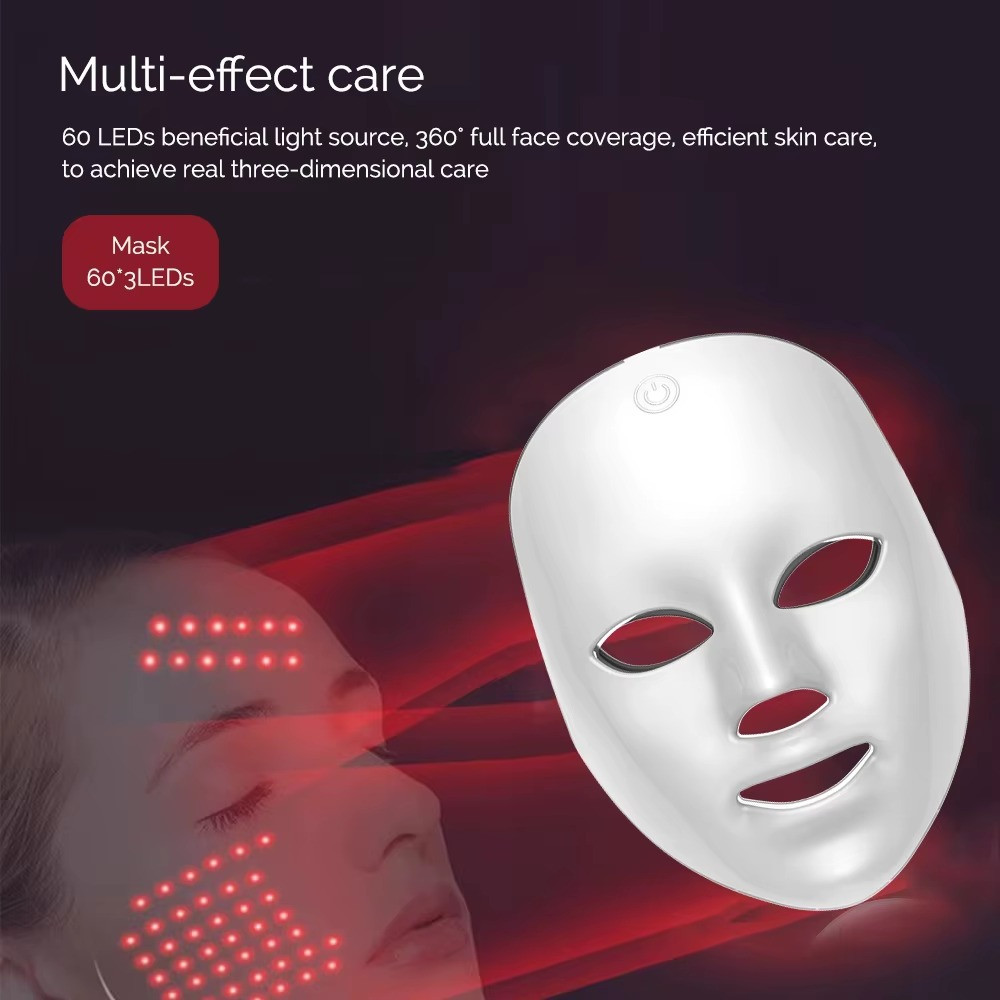 Wireless 5 Color LED Face Mask for Skin Care and Rejuvenation