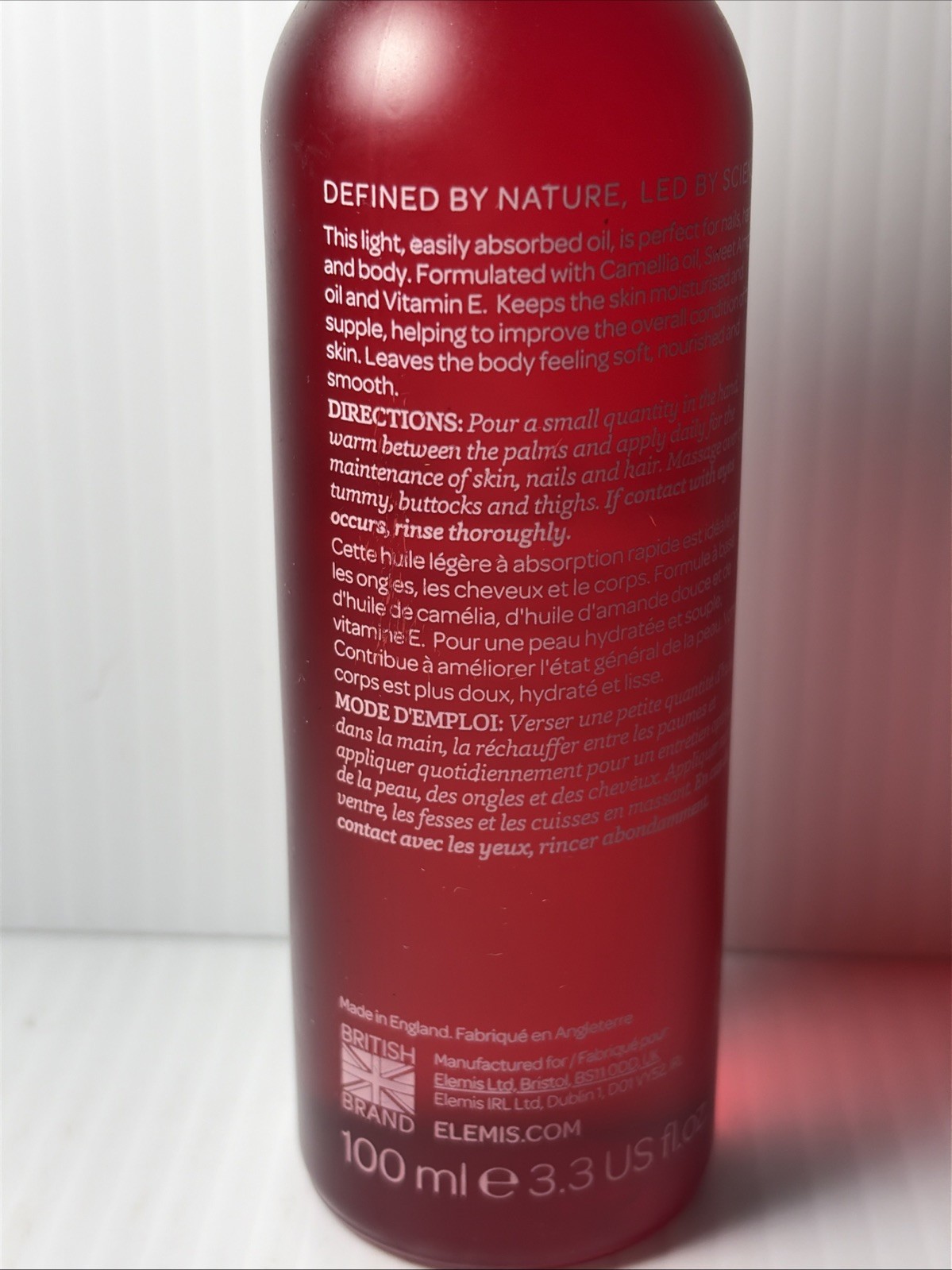 Elemis sp@home Japanese Camellia Oil Blend body exotics 100ml 3.4oz New w/o Box