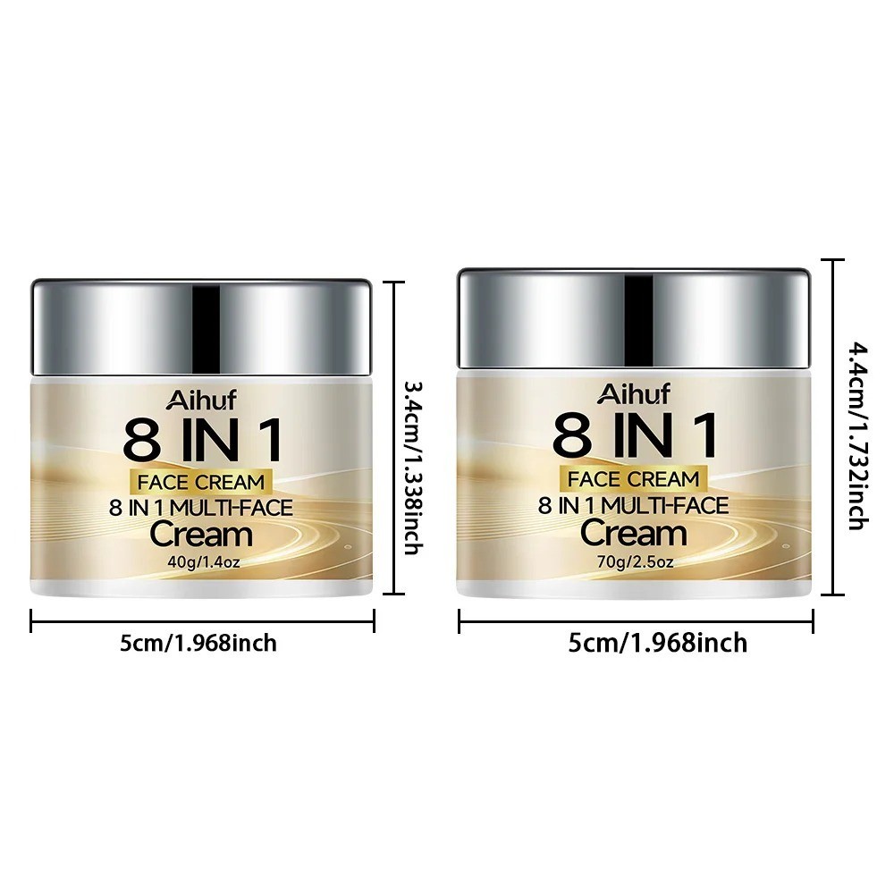 2PCS 8-in-1 Collagen Day & Night Cream Retinol Hyaluronic Firming Moisturizer