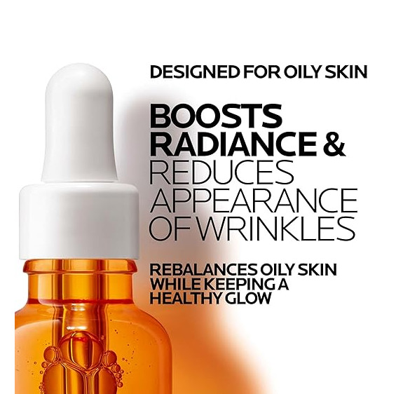 La Roche-Posay Pure 12% Vitamin C Serum For Face With Hyaluronic Acid.