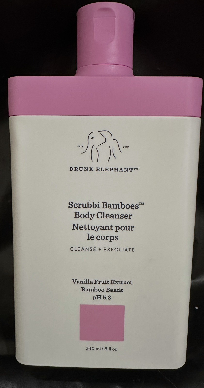 Drunk Elephant Scrubbi Bamboes™ Body Cleanser Exfoliating Antioxidant 240ml NEW